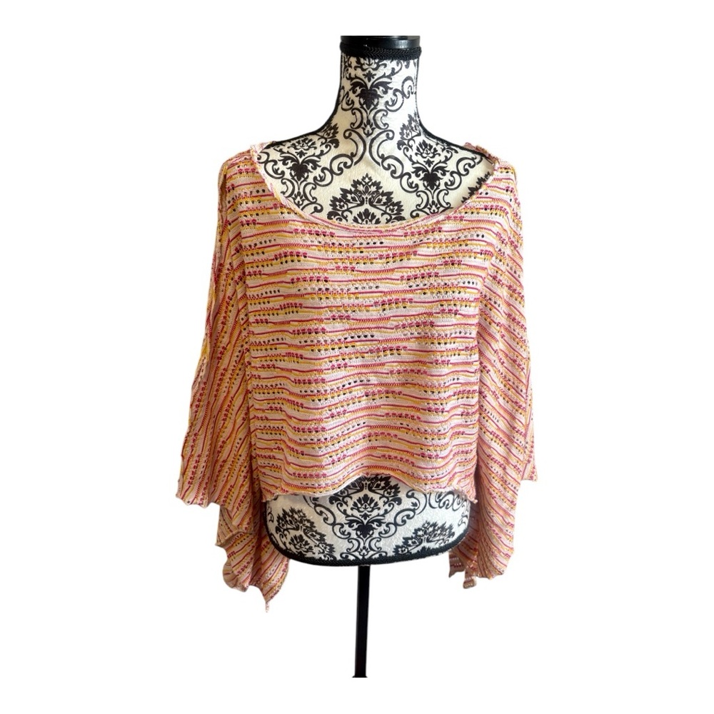 FREE PEOPLE Intimately Striped Multicolor Cropped Top